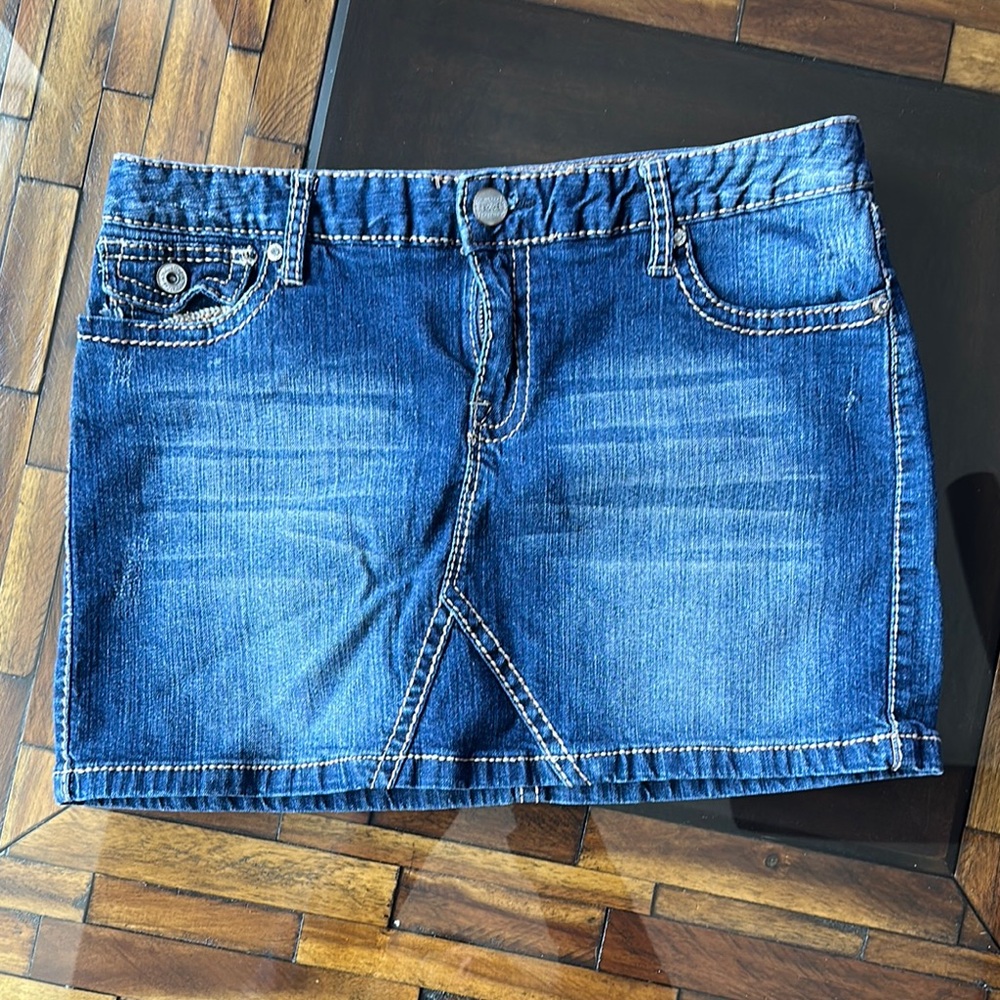 Maurices Classic Blue Jean Skirt